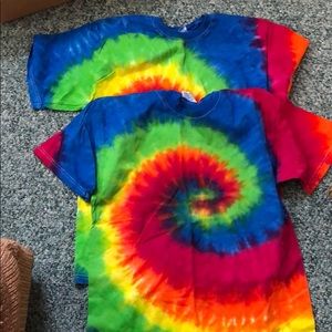Tie dye shirts